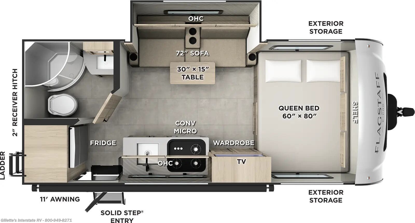 2026 Forest River Flagstaff E-Pro E19FBS - New Travel Trailer For Sale by Gillette's Interstate RV in Haslett, Michigan