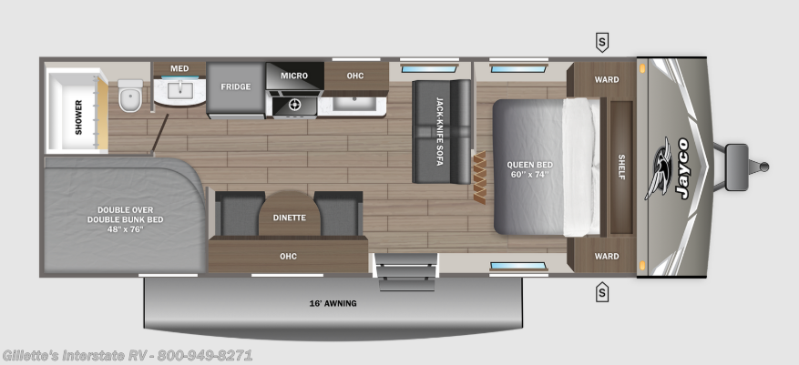 2027 Jayco Jay Flight 260BH - New Travel Trailer For Sale by Gillette's Interstate RV in Haslett, Michigan