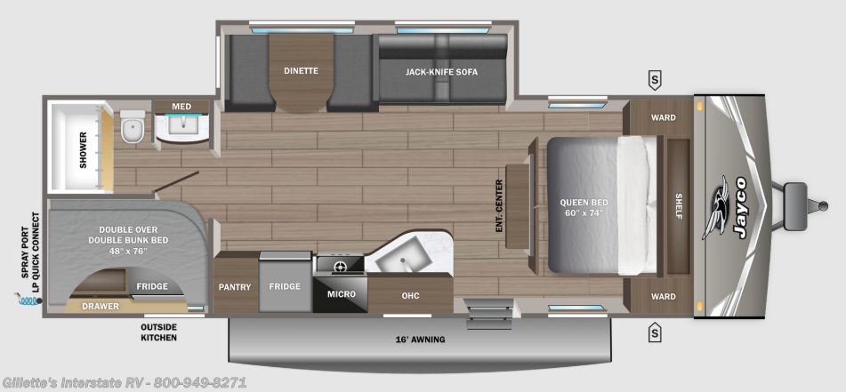 2027 Jayco Jay Flight 261BHS - New Travel Trailer For Sale by Gillette's Interstate RV in Haslett, Michigan