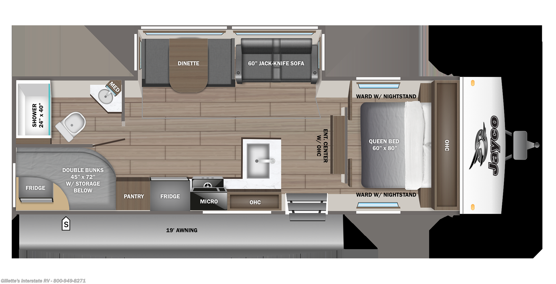 2026 Jay Feather SL 26BHSL by Jayco from Gillette's Interstate RV in Haslett, Michigan