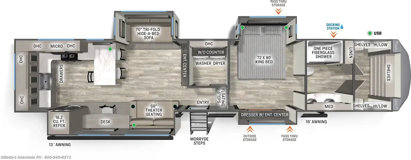 2026 Forest River Sandpiper 3800RK - New Fifth Wheel For Sale by Gillette's Interstate RV in Haslett, Michigan