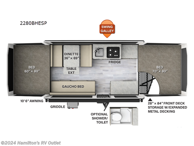 2023 Forest River Rockwood Extreme Sports 2280BHESP - New Popup For Sale by Hamilton