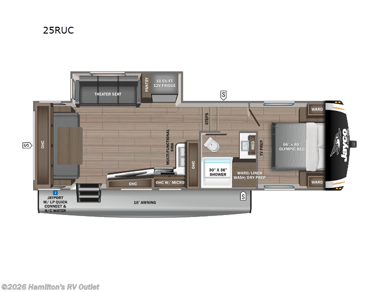 2026 Jayco Eagle HT 25RUC - New Fifth Wheel For Sale by Hamilton's RV Outlet in Saginaw, Michigan features Slideout