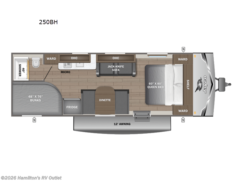 2026 Jayco Jay Flight SLX 250BH - New Travel Trailer For Sale by Hamilton's RV Outlet in Saginaw, Michigan