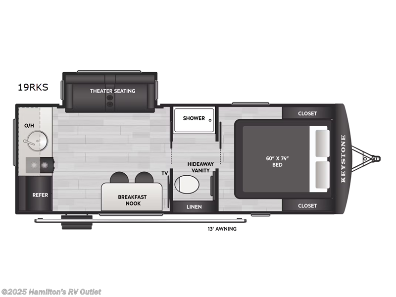 2026 Keystone Sprout 19RKS - New Travel Trailer For Sale by Hamilton's RV Outlet in Saginaw, Michigan features Slideout