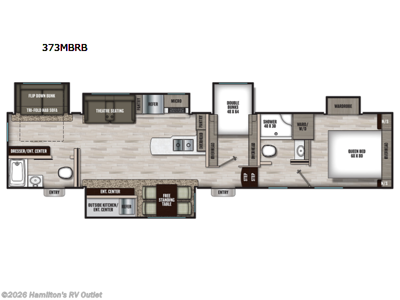 2022 Coachmen Chaparral 373MBRB - New Fifth Wheel For Sale by Hamilton's RV Outlet in Saginaw, Michigan features Slideout