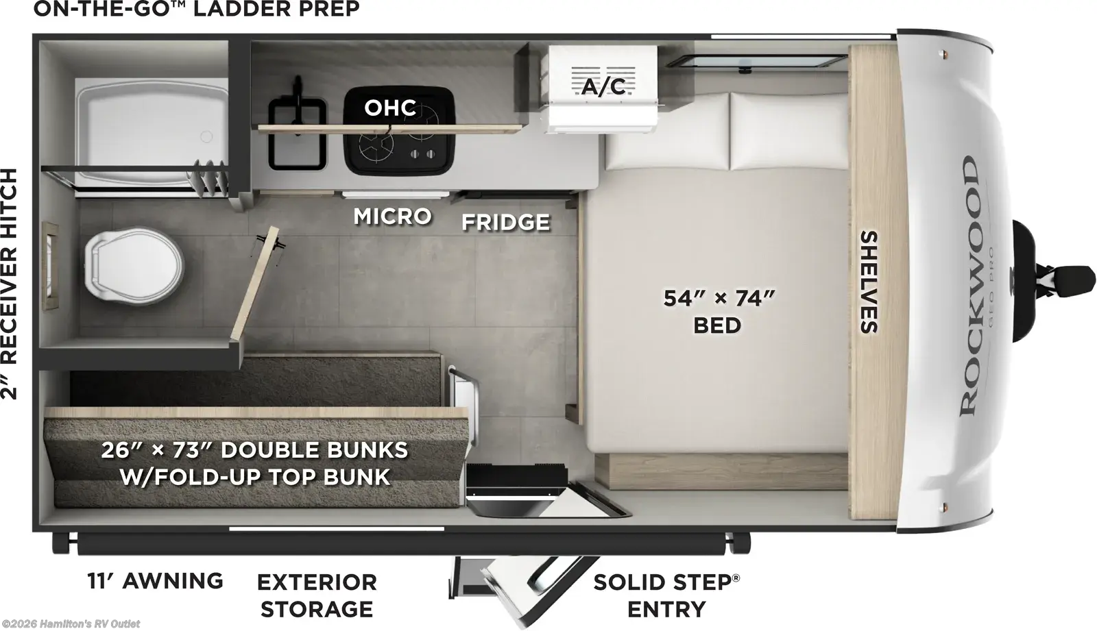 2026 Rockwood Geo Pro G13LE by Forest River from Hamilton's RV Outlet in Saginaw, Michigan