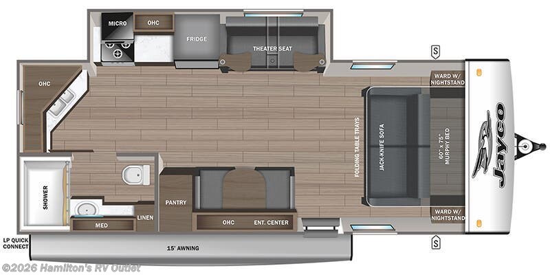 2025 Jayco Jay Feather 21MML - New Travel Trailer For Sale by Hamilton's RV Outlet in Saginaw, Michigan