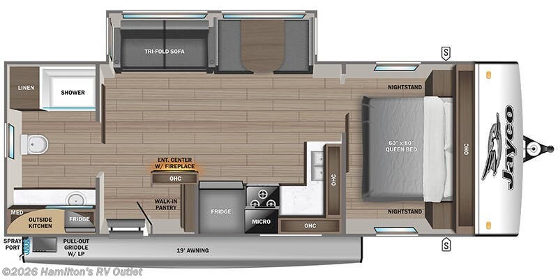 2026 Jayco Jay Feather 25RB - New Travel Trailer For Sale by Hamilton's RV Outlet in Saginaw, Michigan