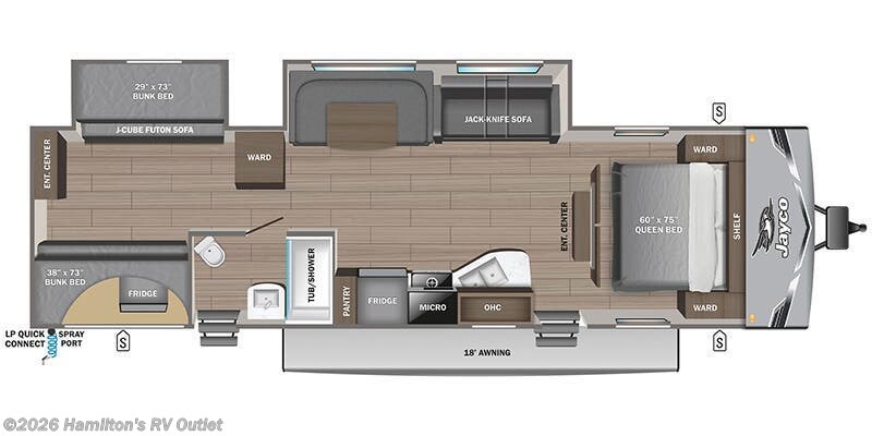 2026 Jayco Jay Flight SLX 321BDS - New Travel Trailer For Sale by Hamilton's RV Outlet in Saginaw, Michigan