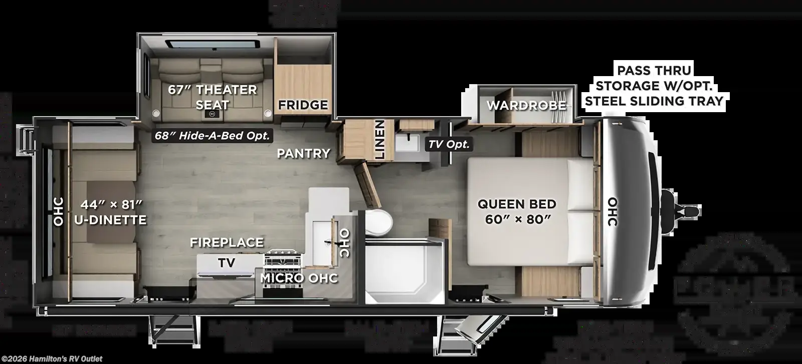 2027 Forest River Rockwood Ultra Lite 2618RD - New Travel Trailer For Sale by Hamilton's RV Outlet in Saginaw, Michigan