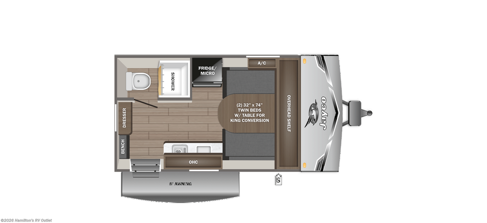 2026 Jayco Jay Flight SLX 140TB - New Travel Trailer For Sale by Hamilton's RV Outlet in Saginaw, Michigan