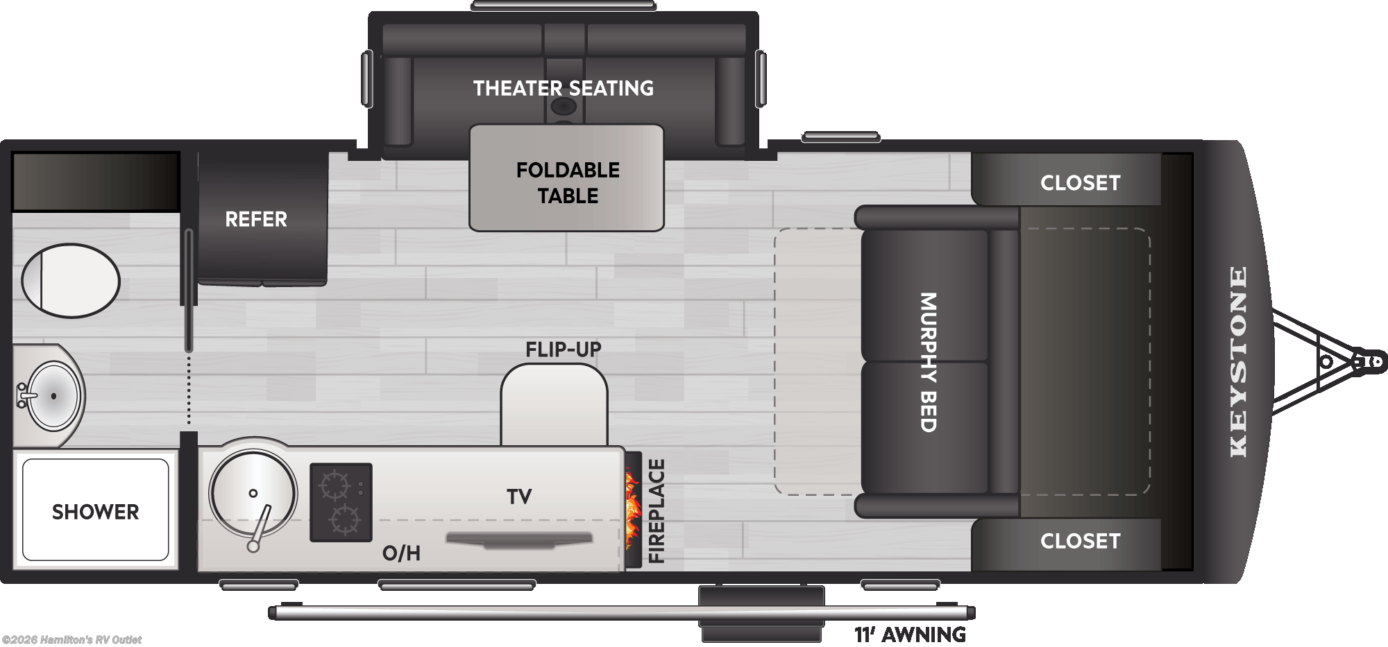 2026 Keystone Sprout 18RBS - New Travel Trailer For Sale by Hamilton's RV Outlet in Saginaw, Michigan