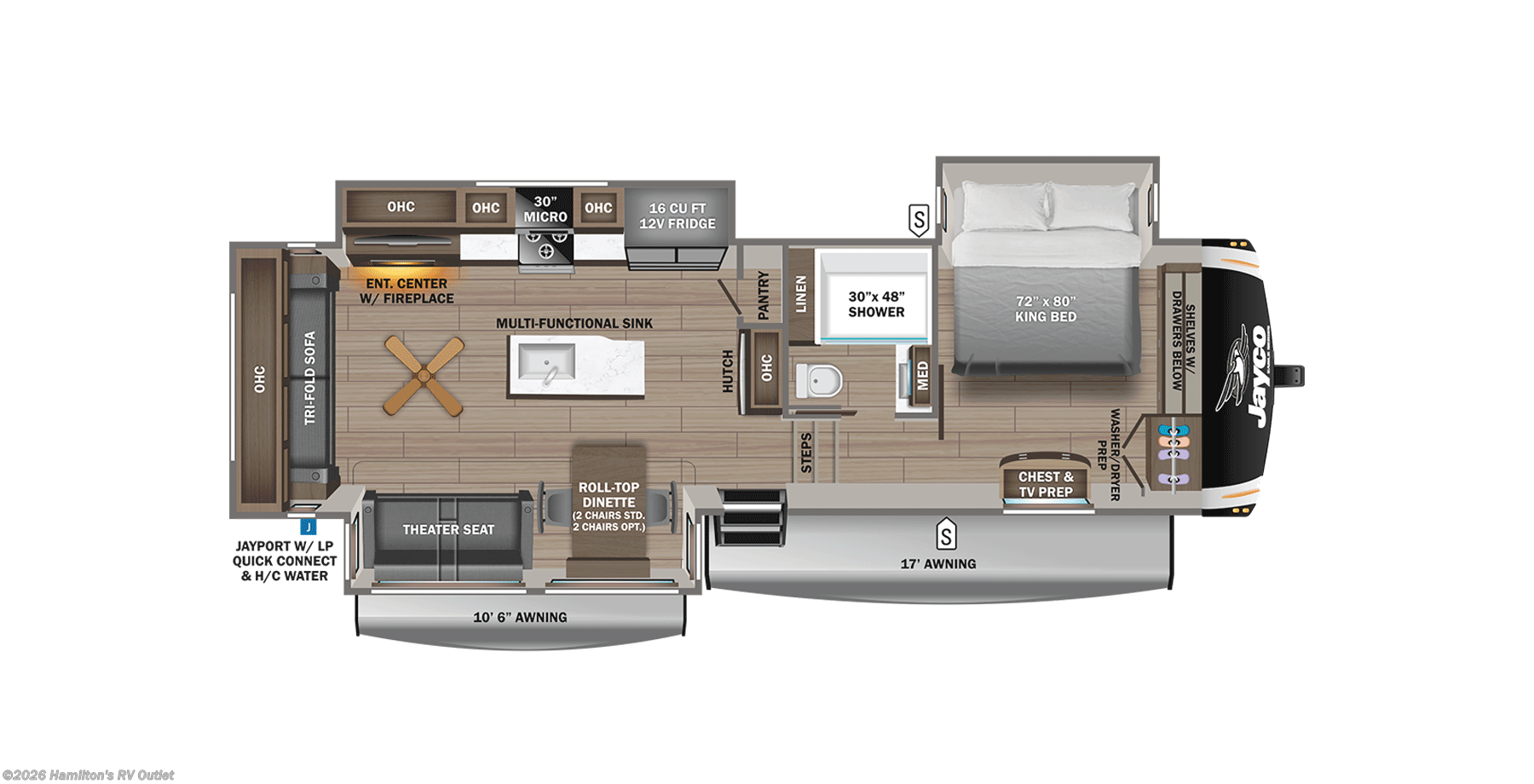 2026 Eagle 321RSTS by Jayco from Hamilton's RV Outlet in Saginaw, Michigan