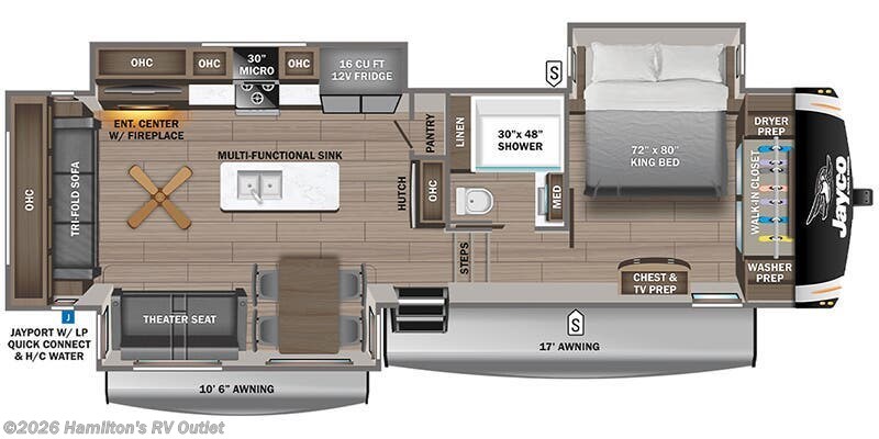 2026 Jayco Eagle 321RSTS - New Fifth Wheel For Sale by Hamilton's RV Outlet in Saginaw, Michigan