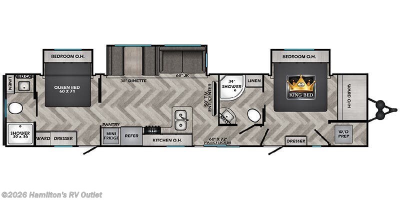 2026 CrossRoads Zinger ZR390DB - New Travel Trailer For Sale by Hamilton's RV Outlet in Saginaw, Michigan