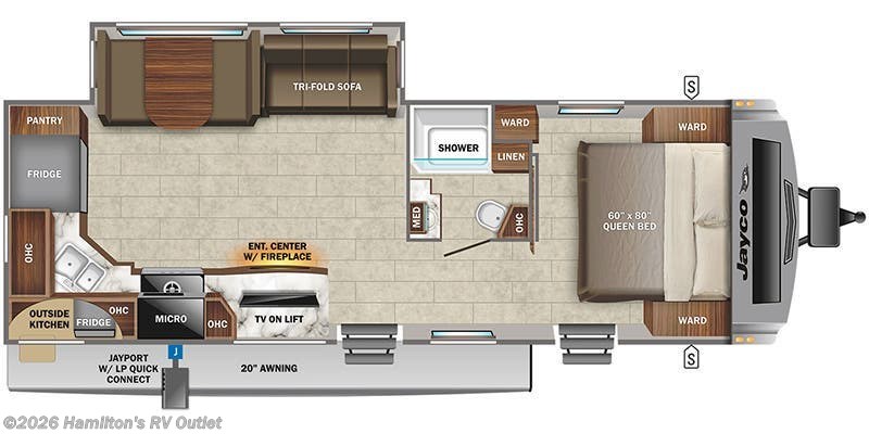 2022 Jayco White Hawk 27RK - Used Travel Trailer For Sale by Hamilton's RV Outlet in Saginaw, Michigan