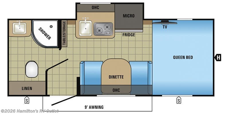 2017 Jayco Hummingbird 17RB - Used Travel Trailer For Sale by Hamilton's RV Outlet in Saginaw, Michigan