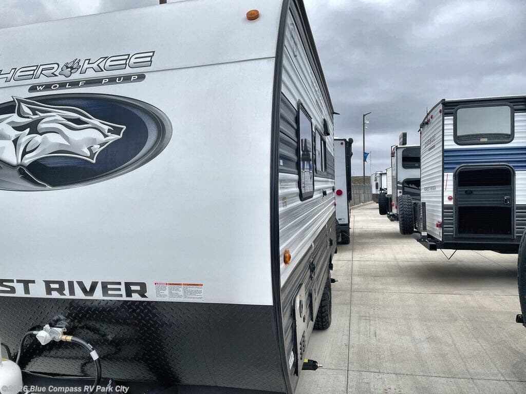2025 Forest River Cherokee Wolf Pup 14CCW - New Travel Trailer For Sale by Blue Compass RV Park City in Park City, Kansas