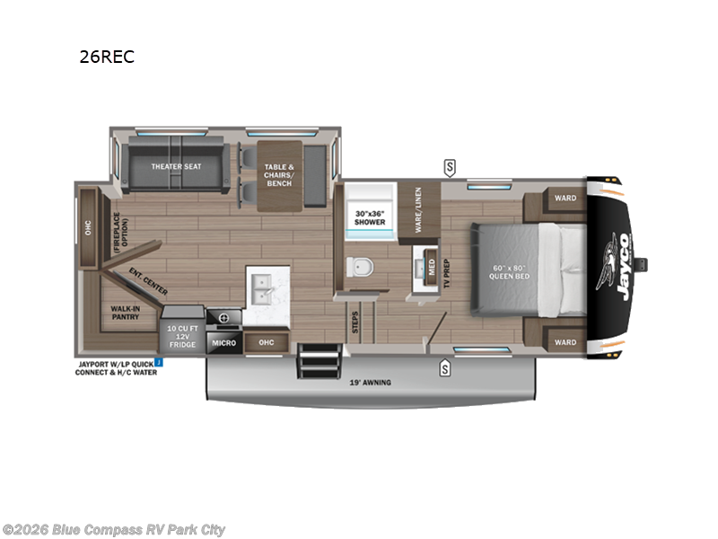 2024 Jayco Eagle HT 26REC - Used Fifth Wheel For Sale by Blue Compass RV Park City in Park City, Kansas features Slideout