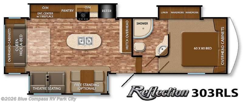 2015 Grand Design Reflection 303RLS - Used Fifth Wheel For Sale by Blue Compass RV Park City in Park City, Kansas features Slideout