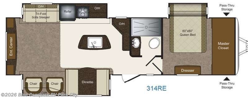 2015 Keystone Laredo 314RE - Used Travel Trailer For Sale by Blue Compass RV Park City in Park City, Kansas features Slideout