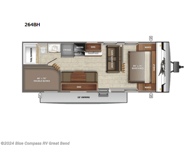 Used 2022 Jayco Jay Flight SLX 8 264BH available in Great Bend, Kansas