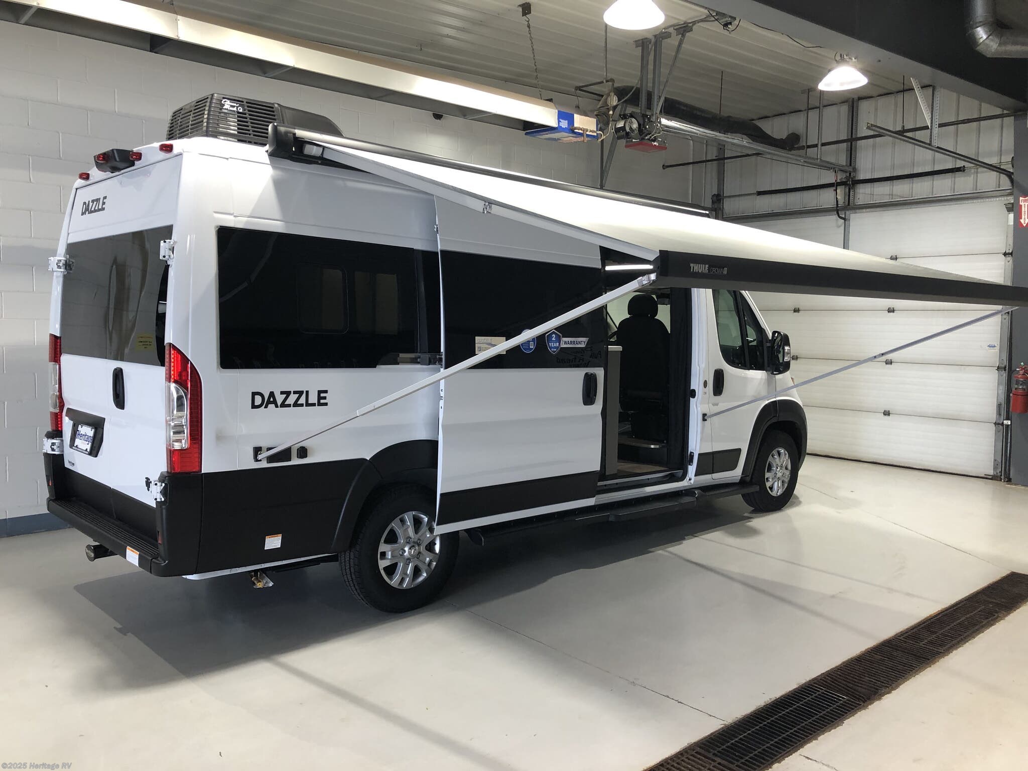 2025 Thor Motor Coach Dazzle 2JB - New Class B For Sale by Heritage RV in Tomahawk, Wisconsin features Generator, Air Conditioning, CO Detector, Skylight, Hitch