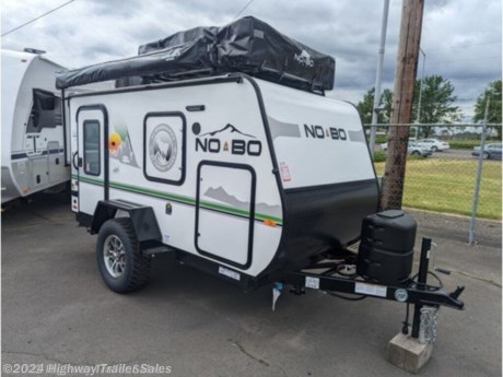 &lt;p&gt;2022 NO-BO 10.6 Toy Hauler &lt;br /&gt;&lt;br /&gt;NOBO Nest-Roof Top Tent, Cold Weather Package, 5500 BTU Heat Strip For A/C, 13.5 BTU A/C, Batwing Awning, Ramp w/Screen Door, Truma Cooler, Dinette Package, Discoverer and Overlander Packages.&lt;/p&gt;
&lt;p&gt;http://www.hwytrailersales.com/--xInventoryDetail?id=12961509&lt;/p&gt;