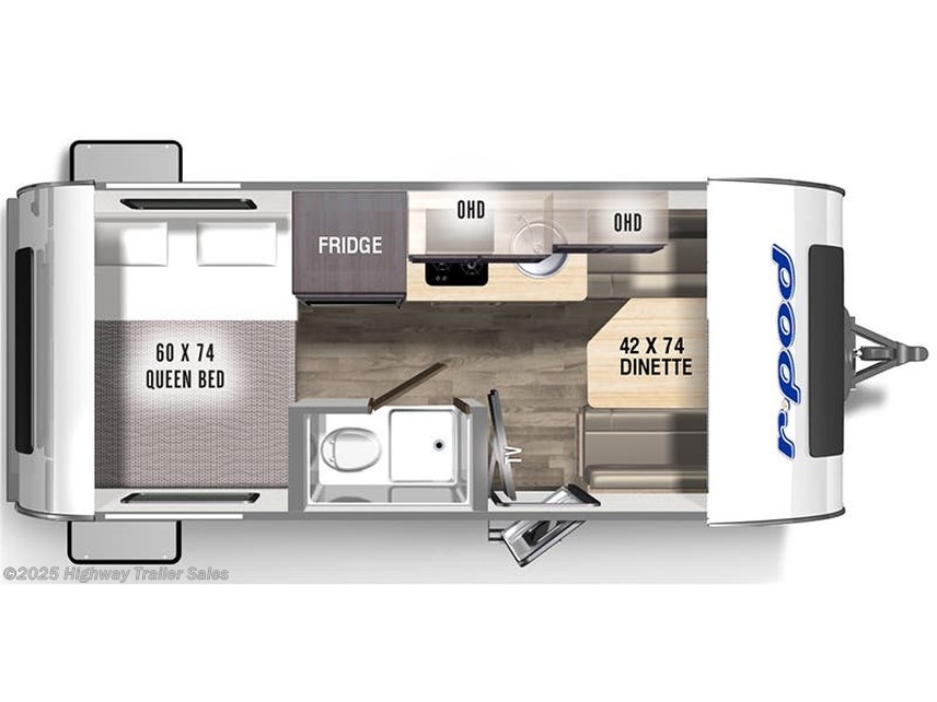 2023 Forest River R-Pod RP-171 floorplan image