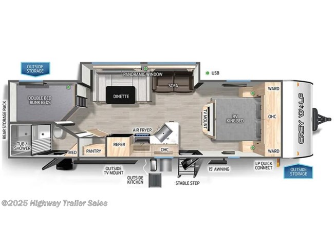 2025 Forest River Cherokee Grey Wolf 26DBH