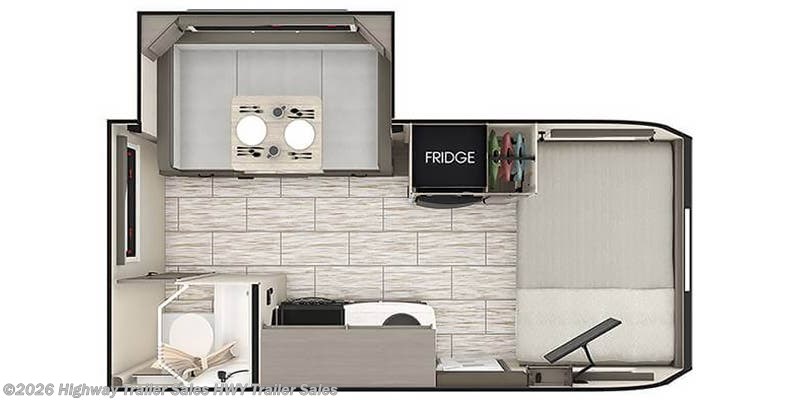 Floorplan of 2023 Lance TT 1575