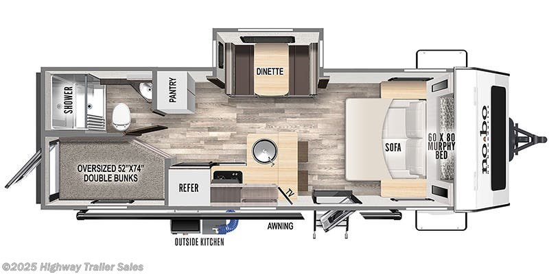 Floorplan of 2023 Forest River No Boundaries NB20.3