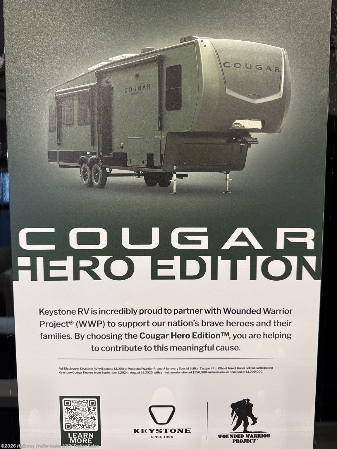 2026 Cougar 316RLS by Keystone from Highway Trailer Sales in Salem, Oregon