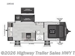 2026 Keystone Cougar Half-Ton 22RKWE - New Travel Trailer For Sale by Highway Trailer Sales in Salem, Oregon features Stabilizer Jacks, Power Awning, Upgraded Insulation Package, Refrigerator (12V), Fire Extinguisher