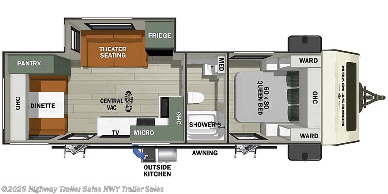 Floorplan of 2026 Forest River No Boundaries Beast Mode NB20.7