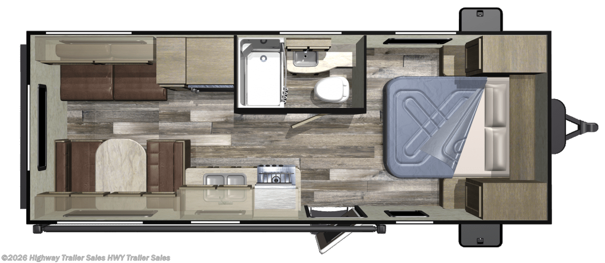 2018 Starcraft Autumn Ridge Outfitter 21FB - Used Travel Trailer For Sale by Highway Trailer Sales in Salem, Oregon features Wardrobe(s), Overhead Cabinetry, Toilet, LP Detector, Pass Thru Storage