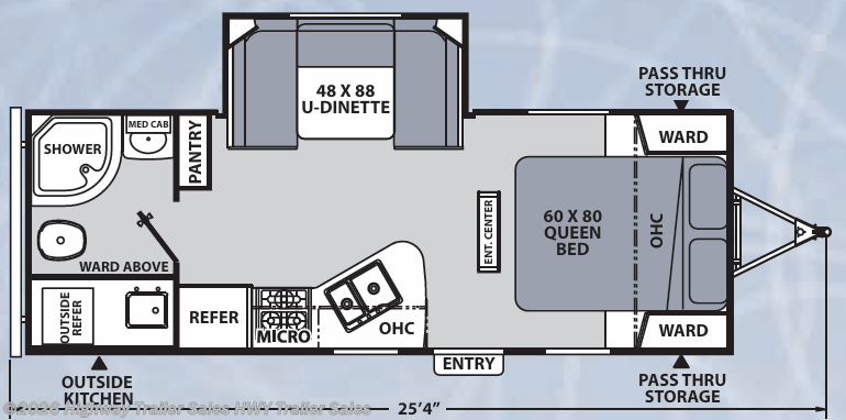 Floorplan of 2019 Coachmen Apex Ultra-Lite 215RBK