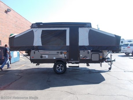 &lt;p&gt;NEW 2022. THIS NEW ROCKWOOD&amp;nbsp;ESP EXTREME SPORT PACKAGE LENDS ITSELF TO THE TRUE OUTDOOR ADVENTURER. UNIT FEATURES 100 WATT ROOF MOUNT SOLAR PANEL WITH&amp;nbsp; A 1000 WATT INVERTER, WI FI RANGER HUB, OVERSIZE OFF ROAD TIRES AND THE PRO RACK ROOF RACK SYSTEM THAT WILL CARRY UP TO 4 BIKES, 2 KAYAKS&amp;nbsp; OR 2 CANOES. ATTACHMENTS ARE SOLD SEPARATELY. FLOOR PLAN FEATURES FRONT AND REAR PULL OUT BEDS A SIDE DINETTE AND A PORTA POTTI COMPARTMENT AND DRESSING ROOM PRIVACY CURTAIN. SALE PRICE INCLUDES THE FOLLOWING STANDARD AND OPTIONAL FEATURES.&lt;/p&gt;
&lt;p&gt;THE EXTREME PACKAGE INCLUDES: CREATE A BREEZE ROOF FAN, 3 WAY REFRIGERATOR, 20,000 BTU FURNACE, HEATED BED MATTRESS&#39;S, AWNING LIGHT S WITH LED LIGHTING, SPARE TIRE AND COVER, OUTSIDE GRILL, ALUMINUM WHEELS WITH OFF ROAD TIRES, POWER LIFT, BLUE TOOTH STEREO WITH OUTDOOR SPEAKER, DIAMOND PLATE ACCENTS, BRUSHED NICKEL EXTERIOR, SPRAY AWAY UTILITY HOSE, PRO&amp;nbsp;RAC&amp;nbsp;CROSS BARS, CO/LP LEAK DETECTOR, SOLAR PACKAGE 190 ROOF MOUNT SOLAR PANEL, 1000 WATT INVERTER, WI FI EXTENDER.&lt;/p&gt;
&lt;p&gt;ADDITIONAL OPTIONS INCLUDED: OVERHEAD CABINET, WATER HEATER WITH OUTSIDE SHOWER, 2 20LB GAS BOTTLES, 13,500 BTU LO PROFILE ROOF AIR.&lt;/p&gt;
&lt;p&gt;100 WATT ROOF MOUNT SOLAR PANEL AND 1000 WATT INVERTER NOW STANDARD.&amp;nbsp;&lt;/p&gt;
&lt;p&gt;&amp;nbsp;&lt;/p&gt;
&lt;p&gt;SPECIAL 13,500 BTU LO PRO ROOF AIR CONDITIONER INCLUDED IN THE SALE PRICE. LIMITED TIME.&lt;/p&gt;
&lt;p&gt;FREIGHT, PREP, DOC AND DEMO FEES INCLUDED, NO HIDDEN FEES. * ADD YOUR HOME STATE TAX, LICENSE AND TITLE FEES.&lt;/p&gt;