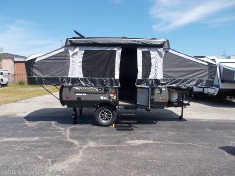 &lt;p&gt;THIS NEW ROCKWOOD ESP EXTREME SPORT PACKAGE LENDS ITSELF TO THE TRUE OUTDOOR ADVENTURER. UNIT FEATURES 190 WATT ROOF MOUNT SOLAR PANEL WITH&amp;nbsp; A 1000 WATT INVERTER, WI FI RANGER HUB, OVERSIZE OFF ROAD TIRES AND THE PRO RACK ROOF RACK SYSTEM THAT WILL CARRY UP TO 4 BIKES, 2 KAYAKS&amp;nbsp; OR 2 CANOES. ATTACHMENTS ARE SOLD SEPARATELY. FLOOR PLAN FEATURES FRONT AND REAR PULL OUT BEDS A SIDE DINETTE AND A SOFA WHICH CONVERTS INTO SLEEPING. SALE PRICE INCLUDES THE FOLLOWING STANDARD AND OPTIONAL FEATURES.&lt;/p&gt;
&lt;p&gt;THE EXTREME PACKAGE INCLUDES: OVERHEAD CABINET, HOT WATER HEATER WITH OUTSIDE SHOWER, 2-20LB GAS BOTTLES,&amp;nbsp;CREATE A BREEZE ROOF FAN, 12 VOLT REFRIGERATOR, 20,000 BTU FURNACE, HEATED BED MATTRESS&#39;S, AWNING LIGHT S WITH LED LIGHTING, SPARE TIRE AND COVER, OUTSIDE GRILL, ALUMINUM WHEELS WITH OFF ROAD TIRES, POWER LIFT, BLUE TOOTH STEREO WITH OUTDOOR SPEAKER, DIAMOND PLATE ACCENTS, BRUSHED NICKEL EXTERIOR, SPRAY AWAY UTILITY HOSE, PRO RAC CROSS BARS, CO/LP LEAK DETECTOR, SOLAR PACKAGE 190 ROOF MOUNT SOLAR PANEL, 1000 WATT INVERTER, WI FI EXTENDER.&lt;/p&gt;
&lt;p&gt;ADDITIONAL OPTIONS INCLUDED: 13,500 BTU LO PROFILE ROOF AIR.&lt;/p&gt;
&lt;p&gt;190 WATT ROOF MOUNT SOLAR PANEL AND 1000 WATT INVERTER NOW STANDARD.&amp;nbsp;&lt;/p&gt;
&lt;p&gt;SPECIAL 13,500 BTU LO PRO ROOF AIR CONDITIONER INCLUDED IN THE SALE PRICE. LIMITED TIME.&lt;/p&gt;
&lt;p&gt;FREIGHT, PREP, DOC AND DEMO FEES INCLUDED. NO HIDDEN FEES. *ADD YOUR HOME STATE TAX, LICENSE AND TITLE FEES.&lt;/p&gt;