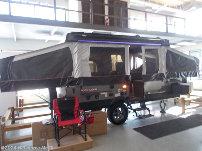2022 Forest River Rockwood Extreme Sports Package 2318ESP - New Popup For Sale by House of Camping in Bridgeview, Illinois features Smoke Detector, Bluetooth Stereo, Converter, Booth Dinette, Refrigerator
