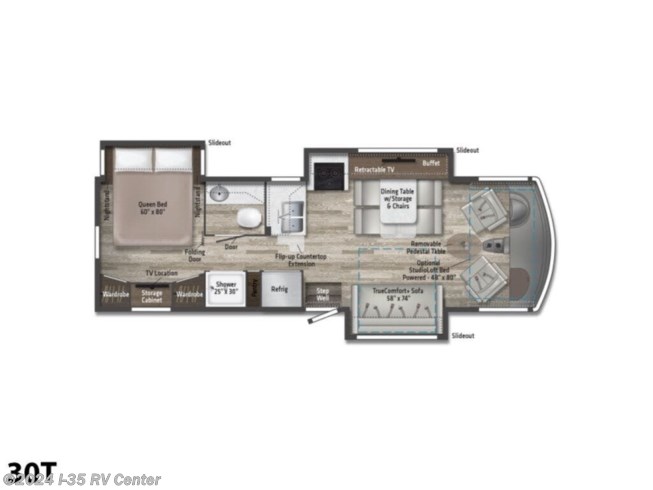 2022 Winnebago Adventurer 30T - Used Class A For Sale by I-35 RV Center in Denton, Texas