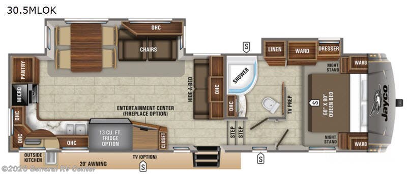 2020 Jayco Eagle HT 30.5MLOK-2S - Used Travel Trailer For Sale by General RV Center in Winter Garden, Florida