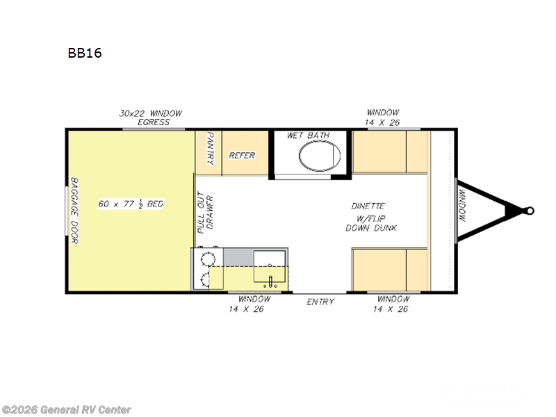 2025 Modern Buggy Trailers Big Buggy BB16 - New Travel Trailer For Sale by General RV Center in Winter Garden, Florida