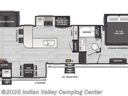Stock Image for 2024 Keystone 338GK (options and colors may vary) 2024 Keystone Avalanche 338GK - New Fifth Wheel for sale by Indian Valley Camping Center in Souderton, Pennsylvania