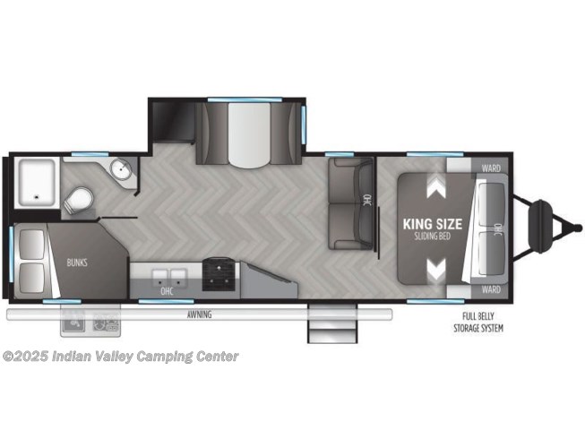 2022 Cruiser RV Shadow Cruiser SC259BHS floorplan image