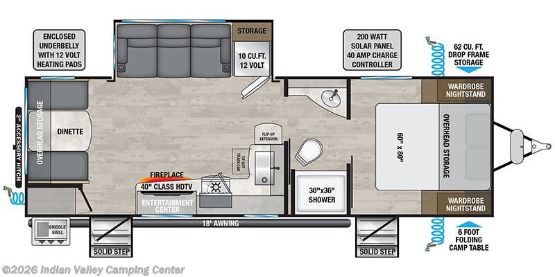 Floorplan of 2026 Alliance RV Delta 252RL