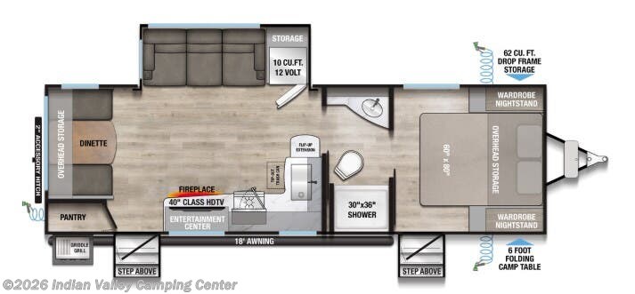Floorplan of 2027 Alliance RV Delta 252RL