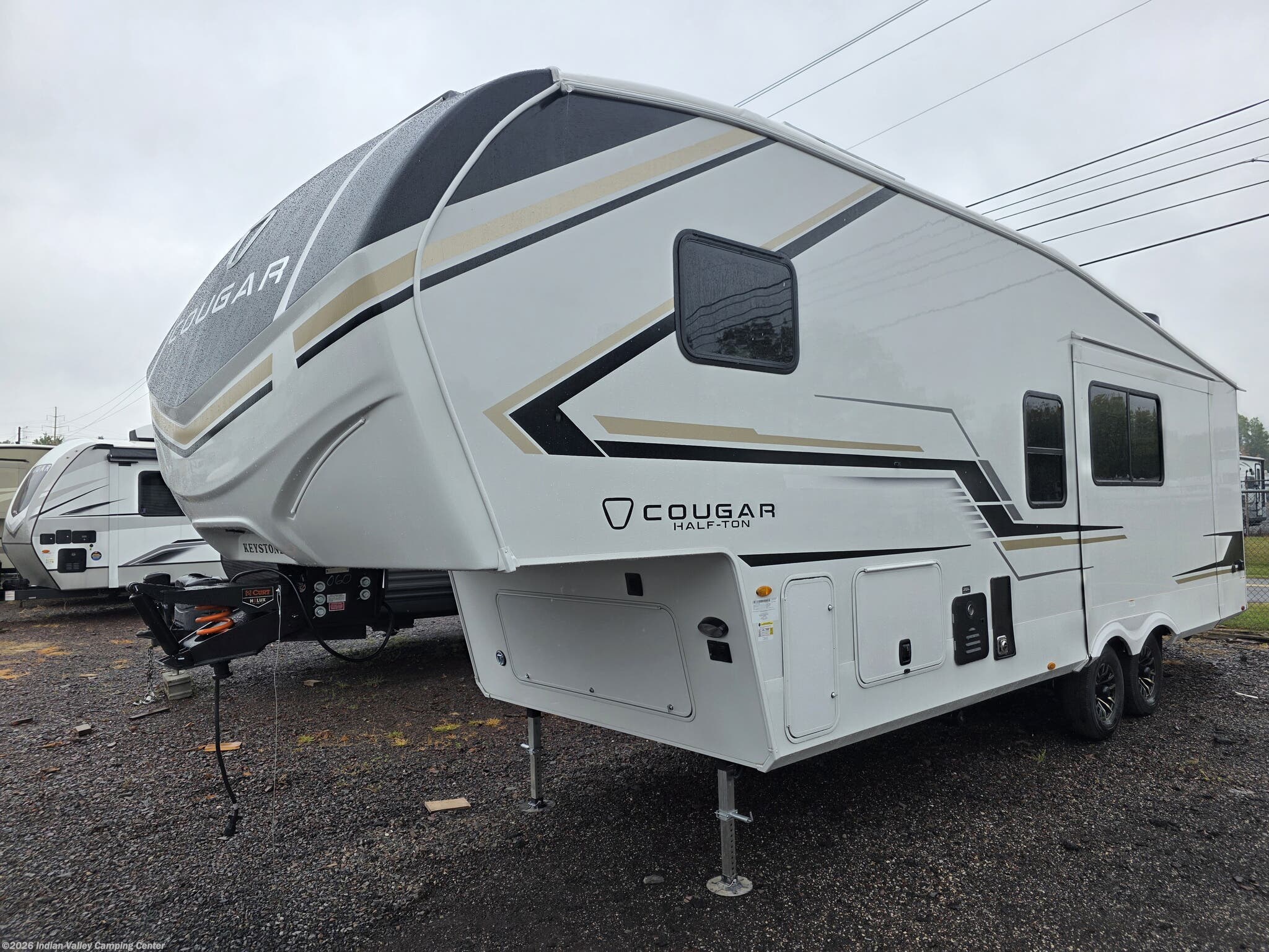 2026 Keystone Cougar Half-Ton 26RKE - New Fifth Wheel For Sale by Indian Valley Camping Center in Souderton, Pennsylvania features Leveling Jacks, Refrigerator, Exterior Speakers, Roof Vents, Insulated