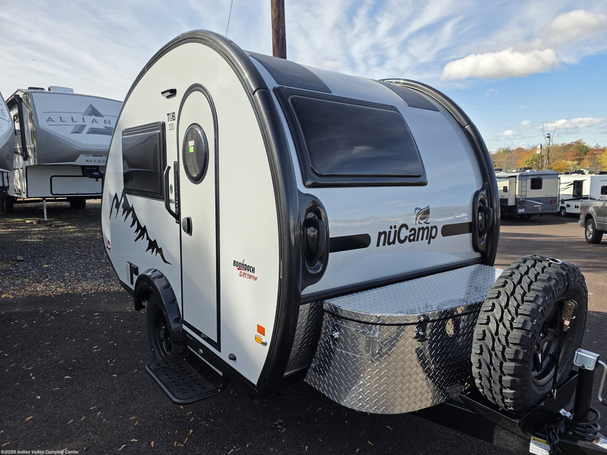 2026 NuCamp TAB 320 Black Canyon - New Travel Trailer For Sale by Indian Valley Camping Center in Souderton, Pennsylvania features Stove, Alloy Wheels, Converter, Shower, External Shower